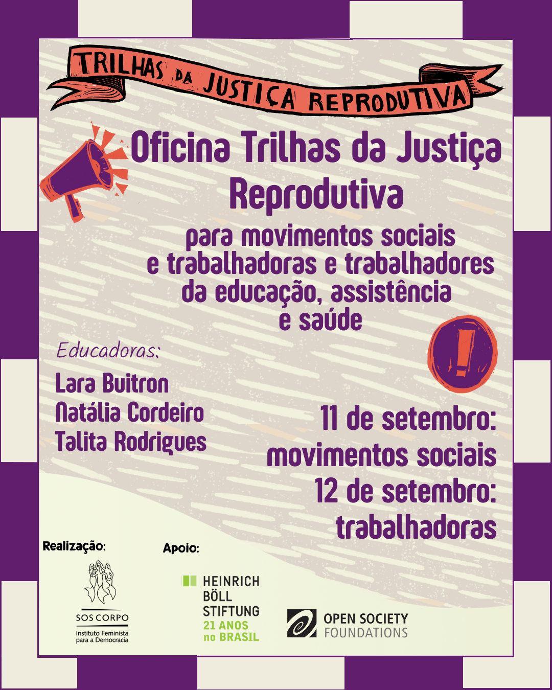 Oficina Trilhas da Justiça Reprodutiva