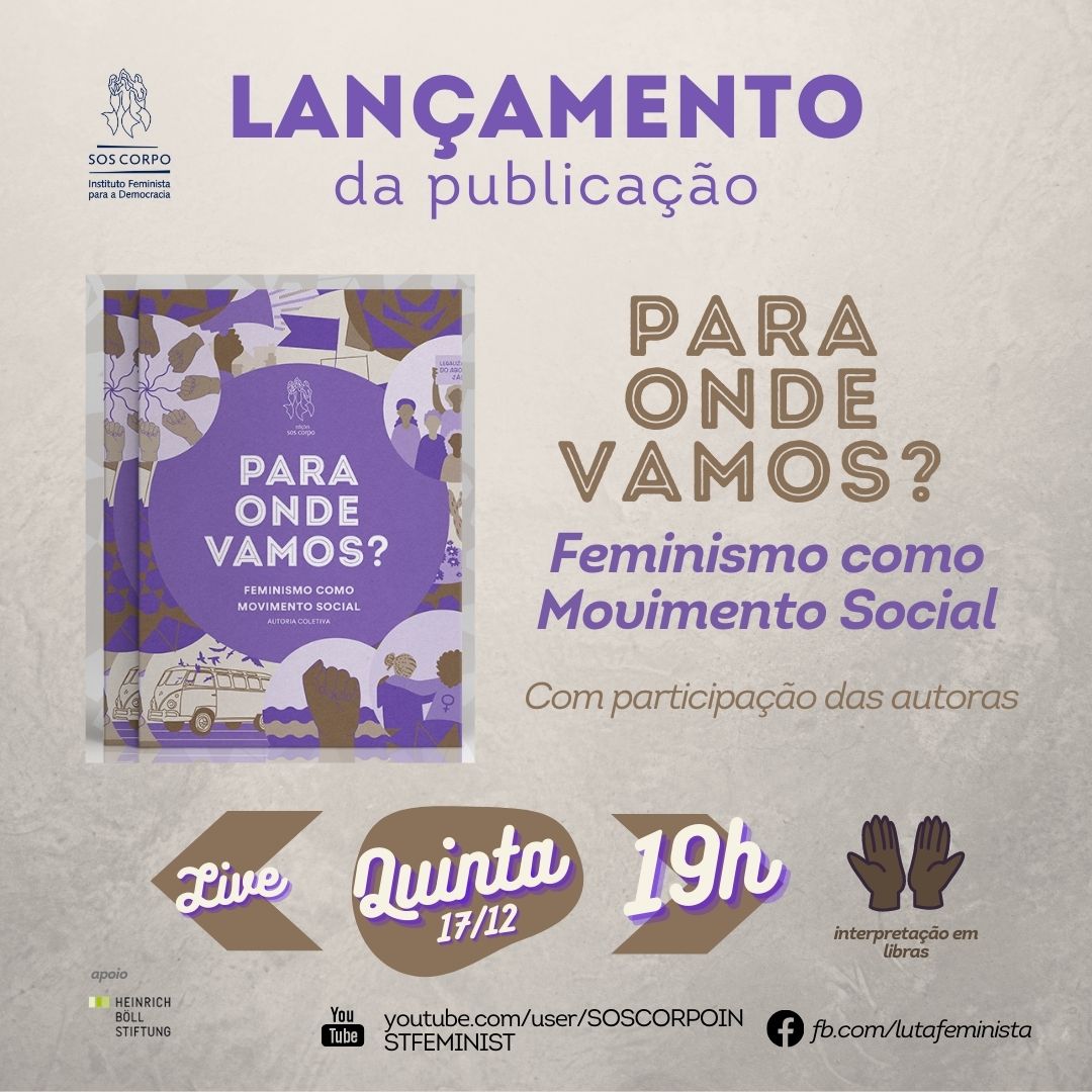 Livro sobre Feminismo como Movimento Social será lançado no próximo dia 17
