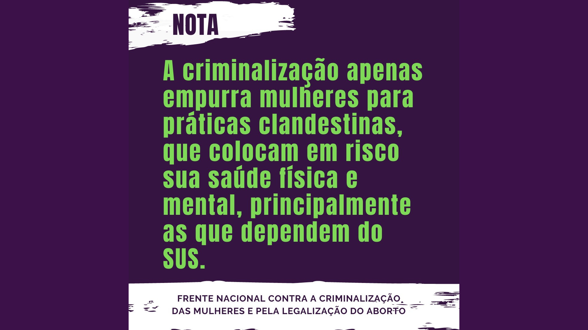 Criminalização do aborto é expressão da violência racista e sexista no Brasil
