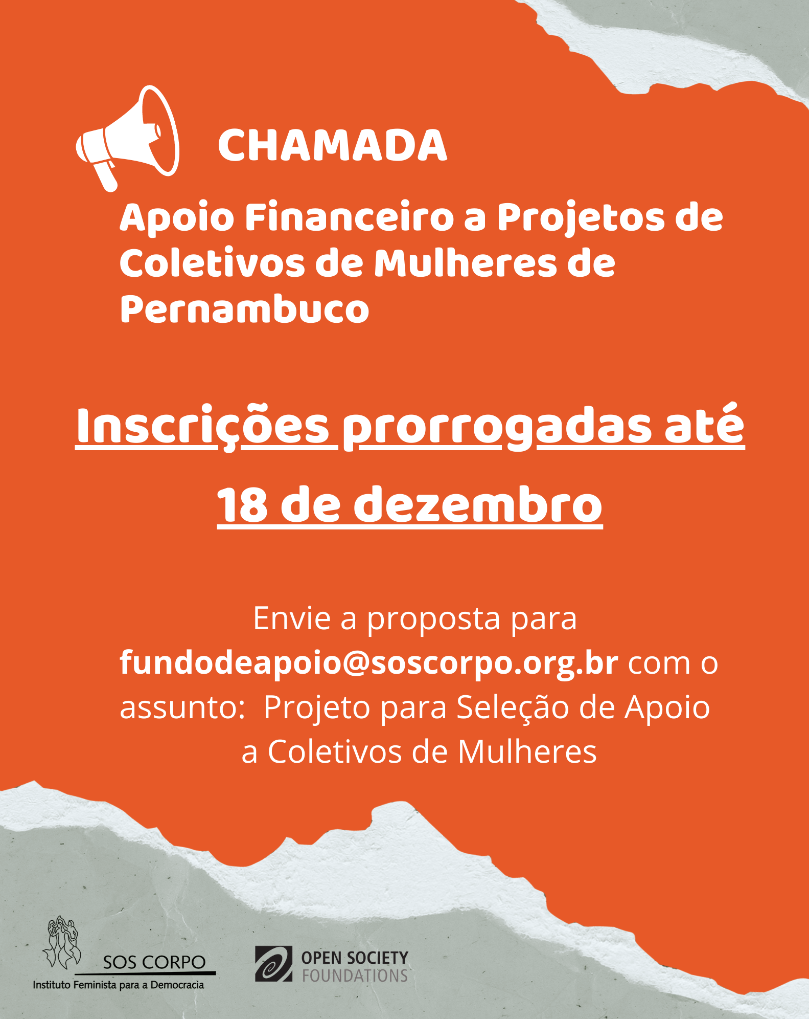 [CHAMADA] Inscrições Prorrogadas!
