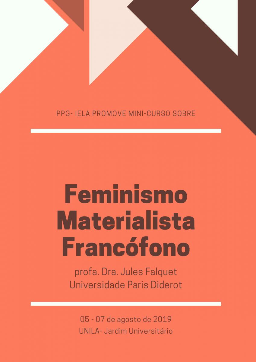 Minicurso sobre Feminismo Materialista Francófono acontece na UNILA
