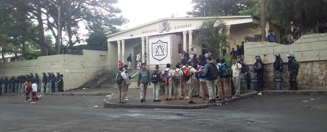 Condenamos actos de represión en contra de las niñas, niños, adolescentes y jóvenes en Honduras