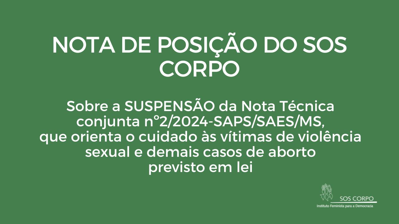 Nota de Posição pelos direitos das meninas, mulheres e outras pessoas que gestam no Brasil