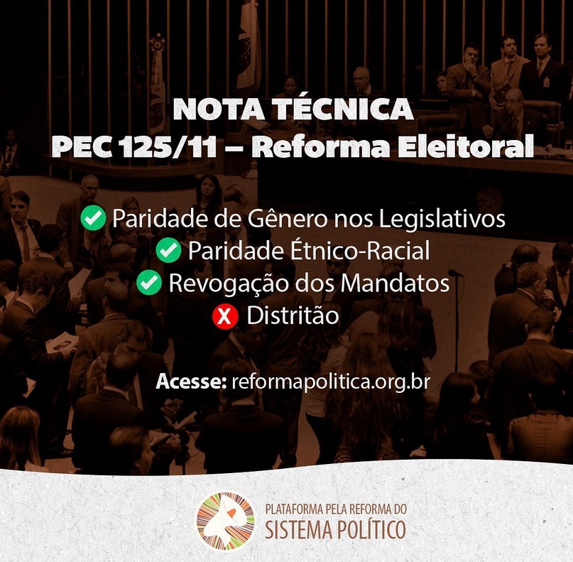 Nota Técnica sobre a PEC 125/11 – Reforma Eleitoral