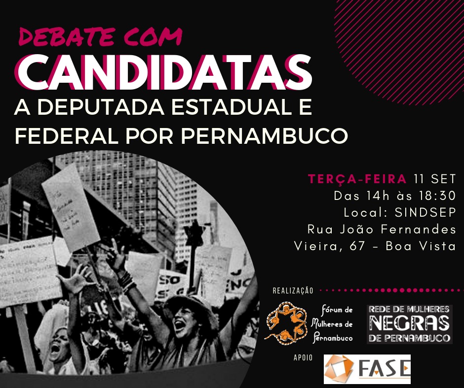 Rede de Mulheres Negras e Fórum de Mulheres de Pernambuco promovem debate com candidatas