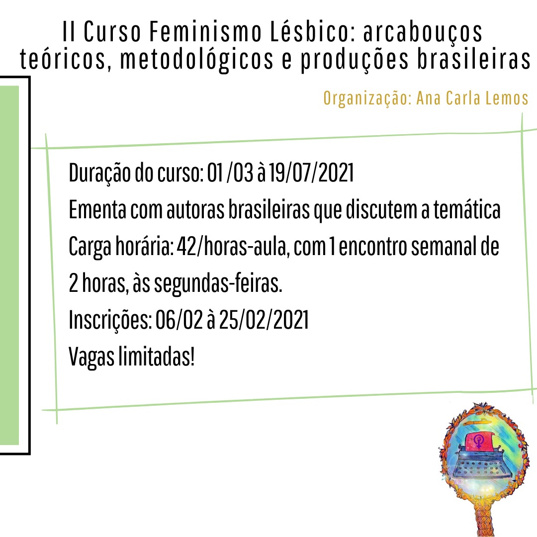 Inscrições abertas para o II Curso de Feminismo Lésbico
