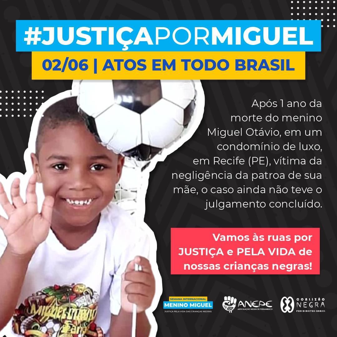 Mobilização Nacional Justiça Por Miguel