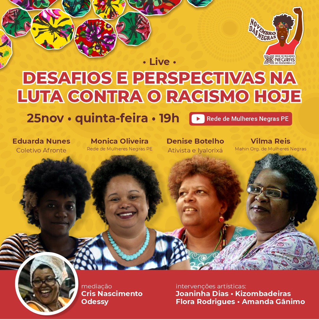 Live do Novembro das Negras discute os desafios da luta contra o racismo hoje