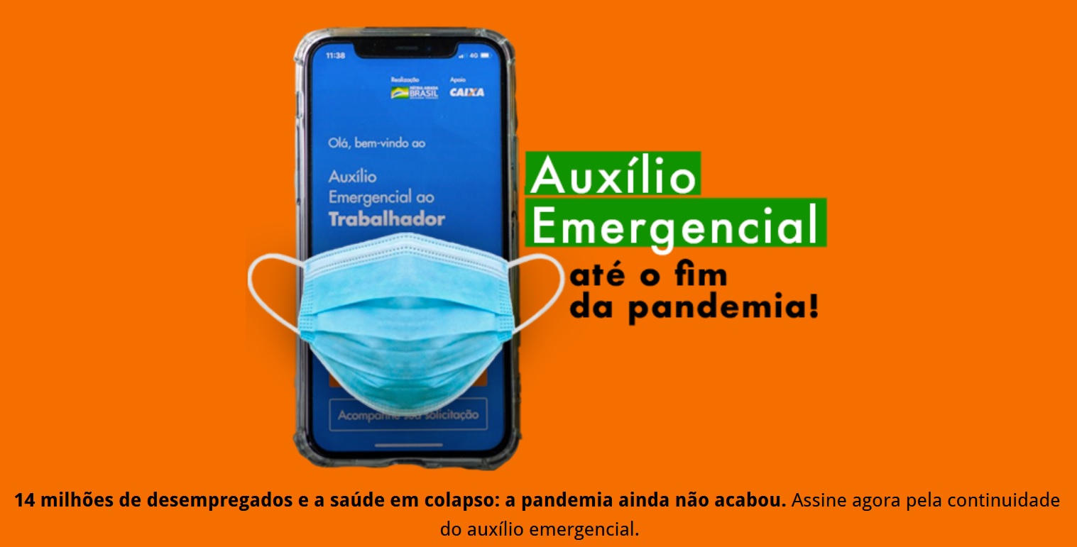 ASSINE! Auxílio Emergencial até o fim da pandemia