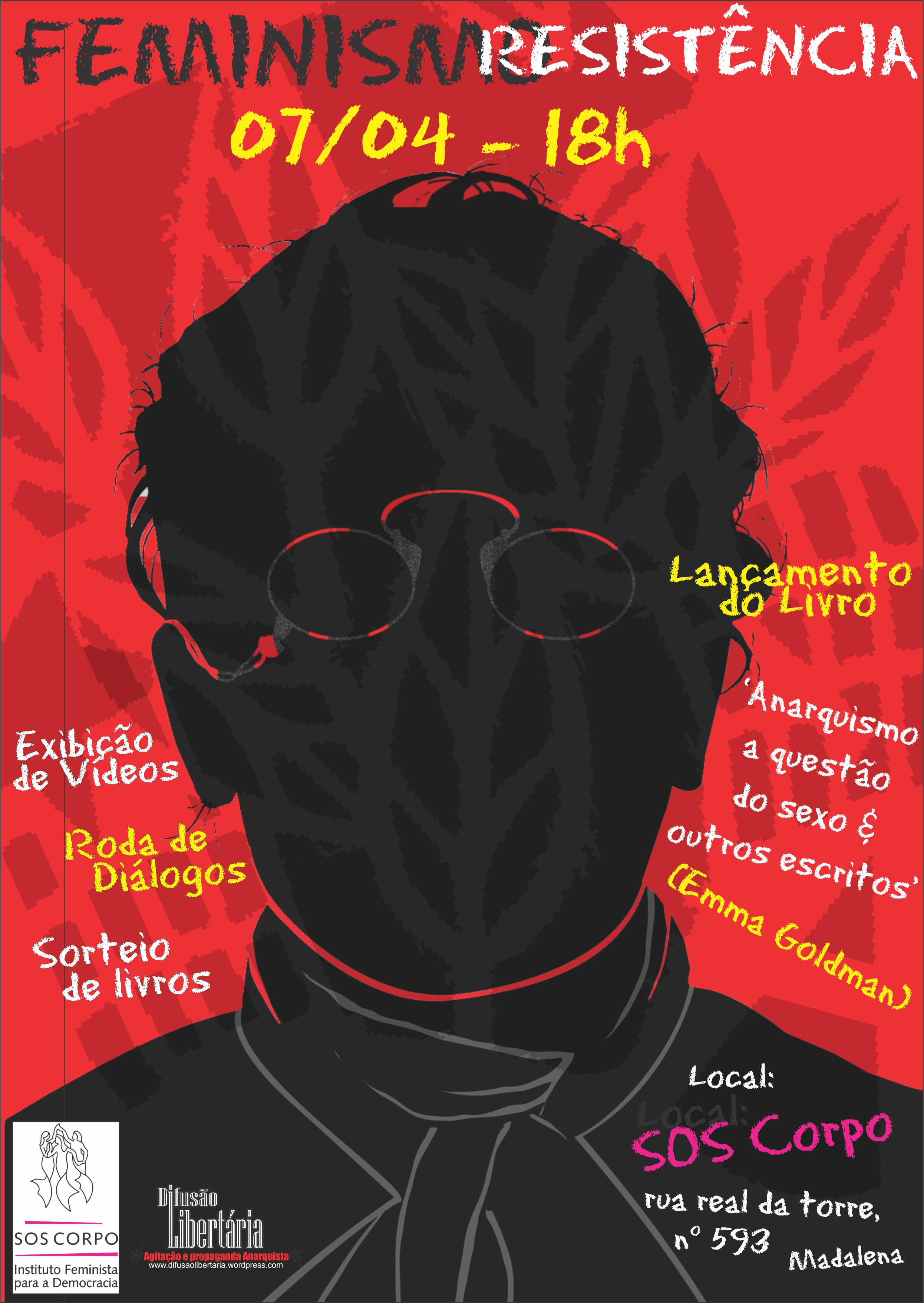 07/04/14 – lançamento de livro + roda de diálogo sobre feminismo e resistência