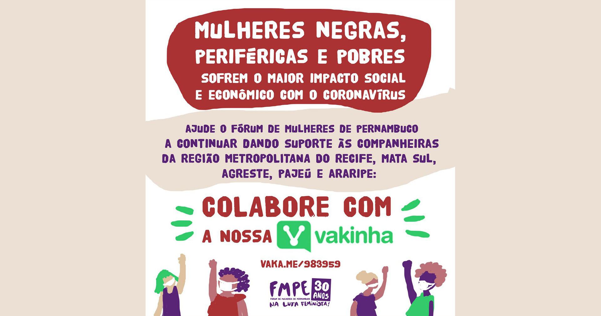 ÚLTIMOS DIAS: ajude a rede de solidariedade do FMPE