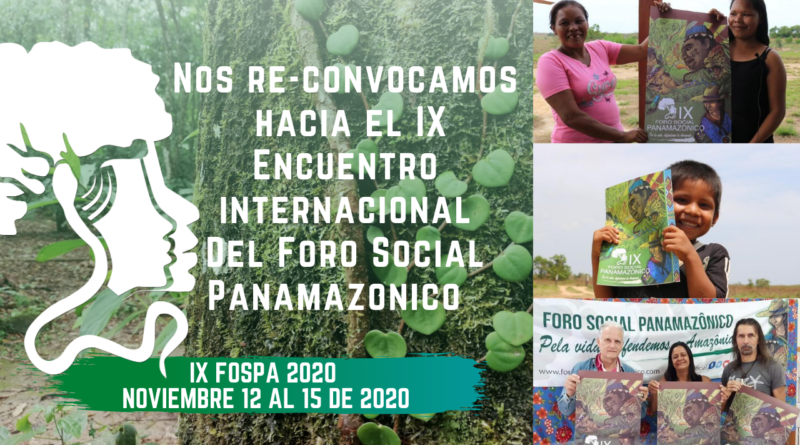 Encontro Internacional do Fórum Social Panamazônico acontece em novembro