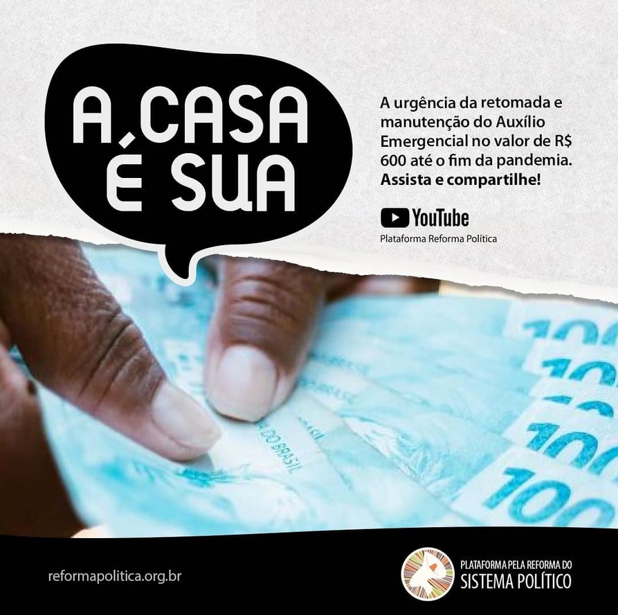 Renda Básica emergencial até o fim da pandemia JÁ!